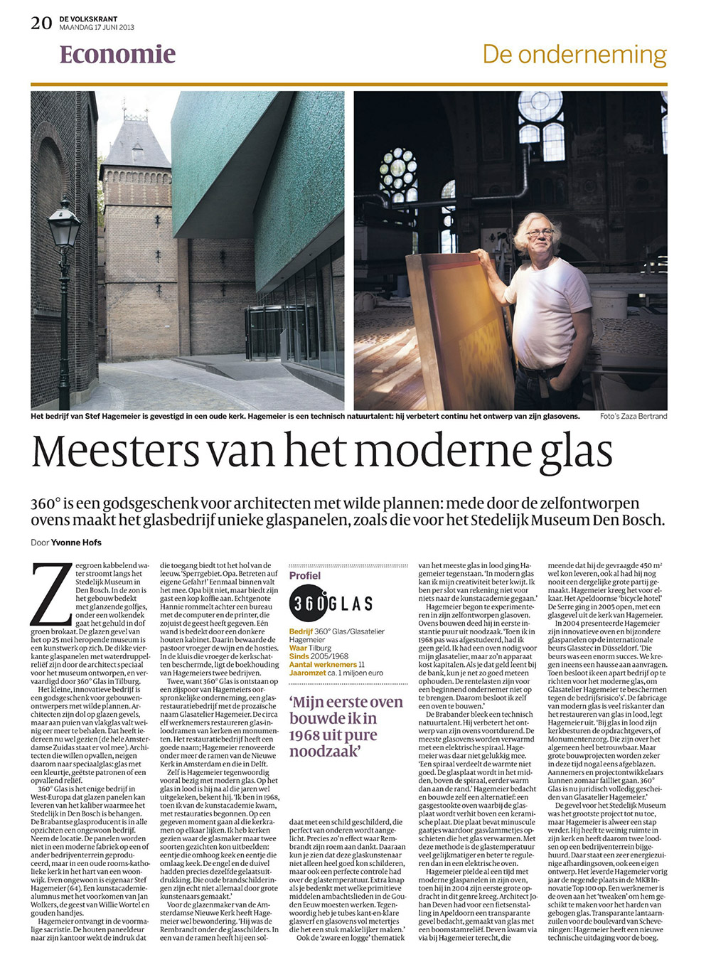 360ºGlas in de Volkskrant